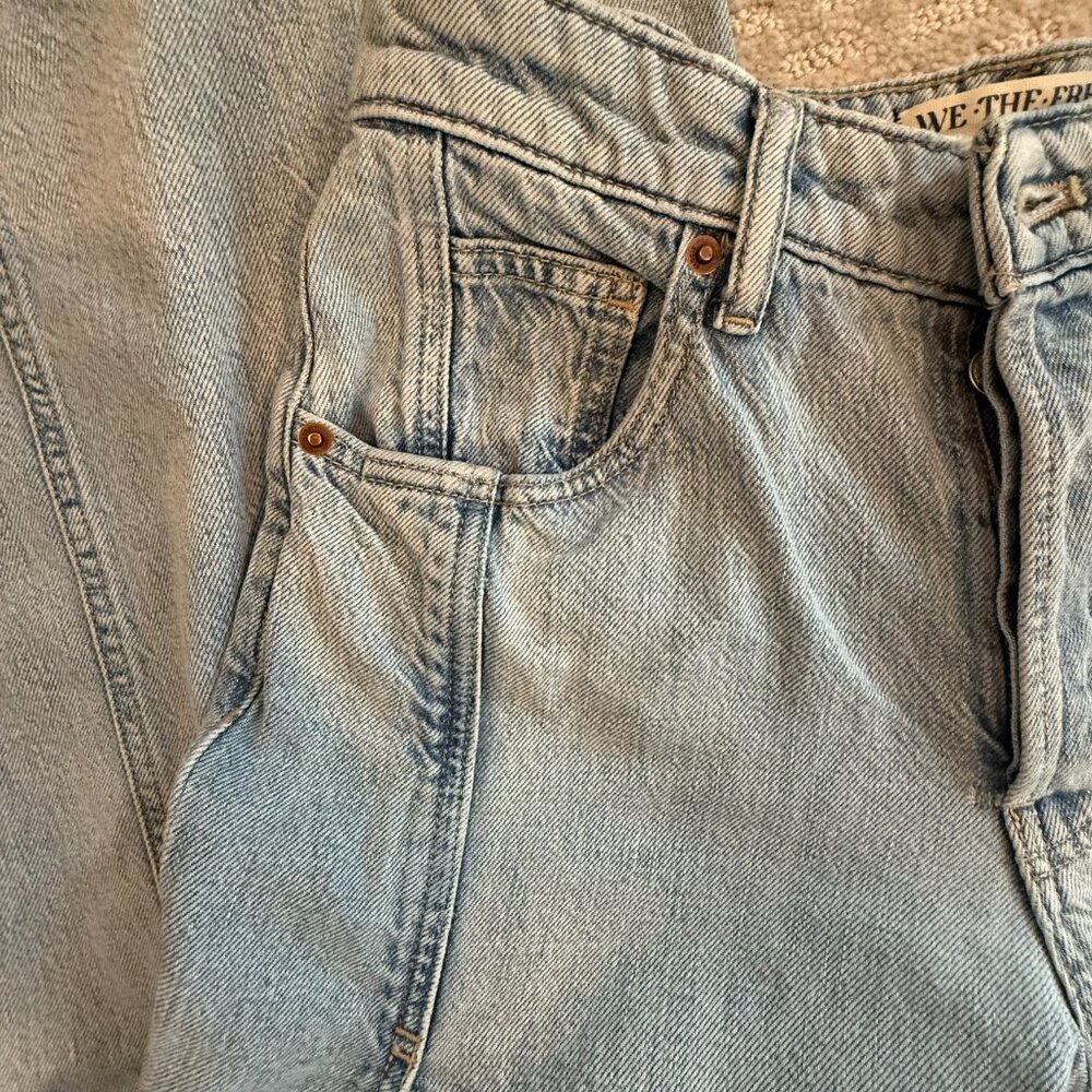 Free People We The Free Folklore Balloon-Leg Jeans - Size 27 - Picture 6 of 12